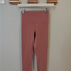 Lululemon Wunder Train High-Rise Tight 25" Twilight Rose